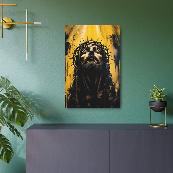 "Crown of Thorns - Crown of Glory" - Triumph Through Suffering Metal Wall Art