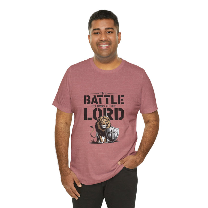 Faith-Inspired Short Sleeve Tee | The Battle Belongs to the Lord | Christian Apparel, Inspirational Shirt, Gift for Believers, [...]