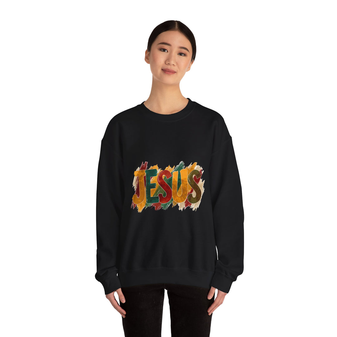 Faith-Inspired Crewneck Sweatshirt, Jesus Sweatshirt, Religious Apparel, Christian Gift, Spiritual Wear, Cozy Church Outfit