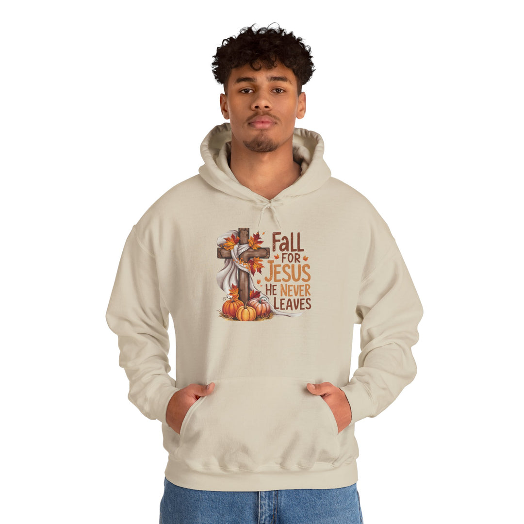 Christian Hoodie - Fall for Jesus Inspirational Unisex Sweatshirt