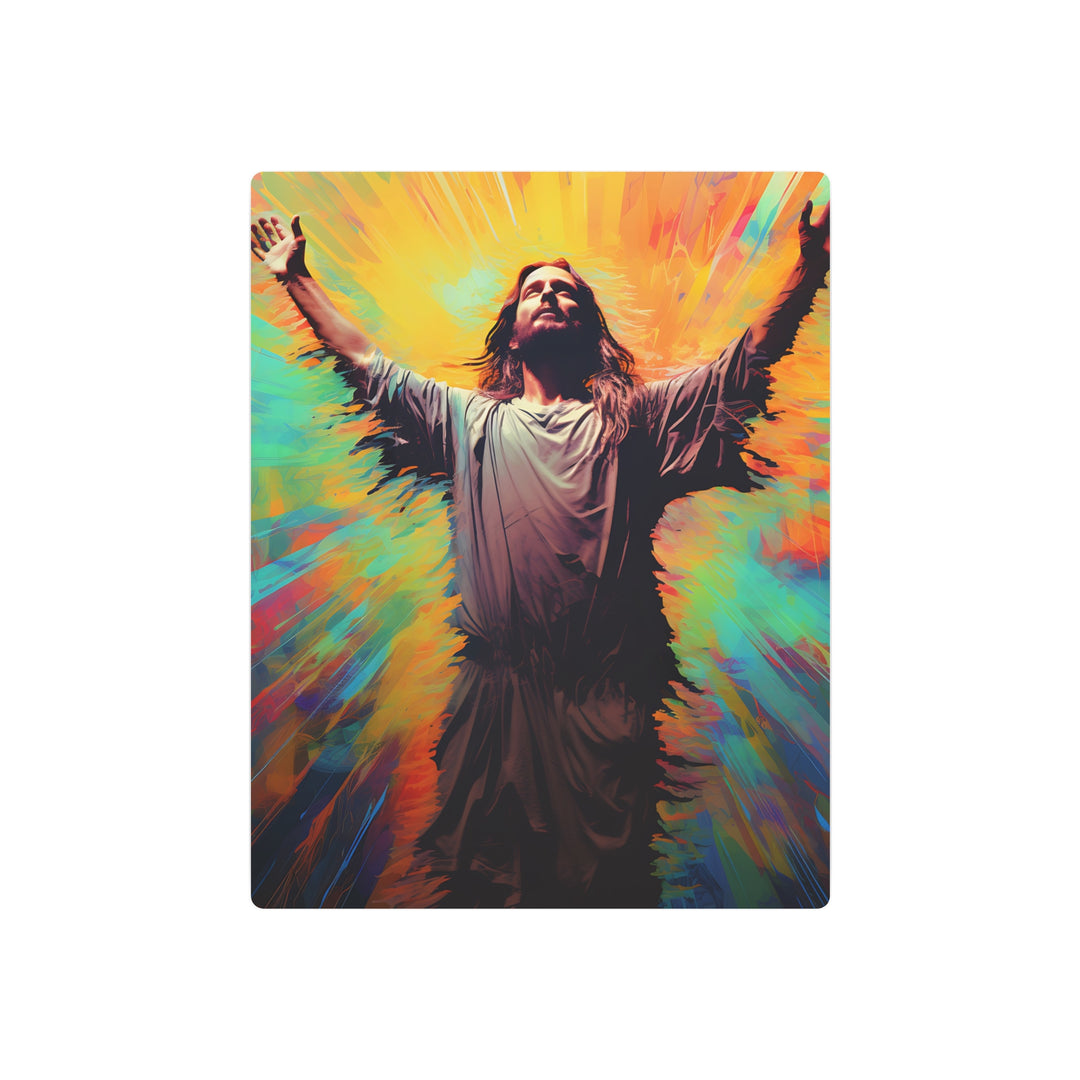 Inspirational Jesus Metal Art Sign - Faith Wall Decor