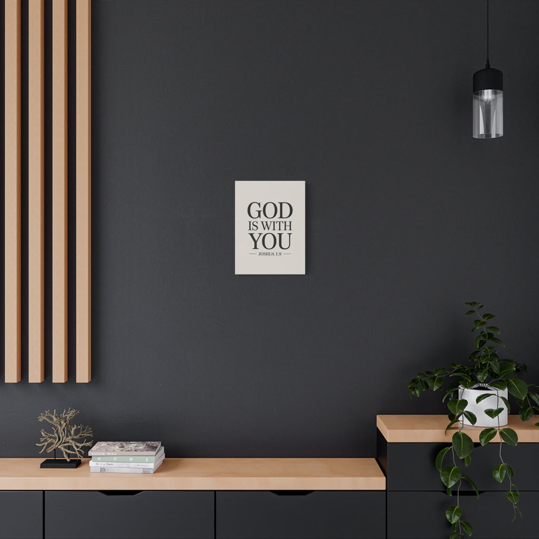 Canvas Print - God is With You - Joshua 1:9