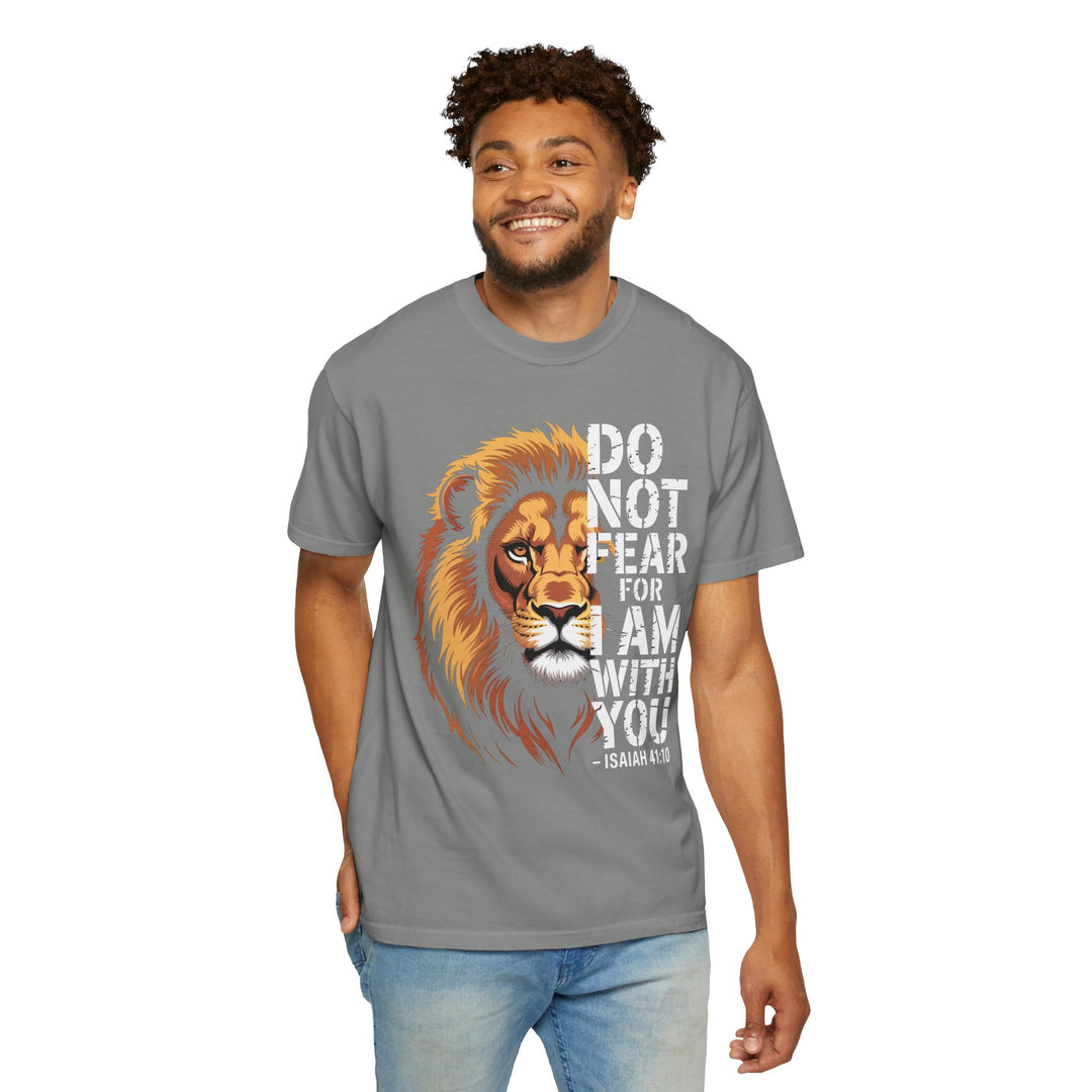 Christian Lion T-Shirt – Isaiah 41:10 Unisex Tee | Do Not Fear Scripture Apparel