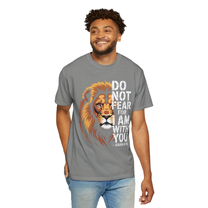 Christian Lion T-Shirt – Isaiah 41:10 Unisex Tee | Do Not Fear Scripture Apparel
