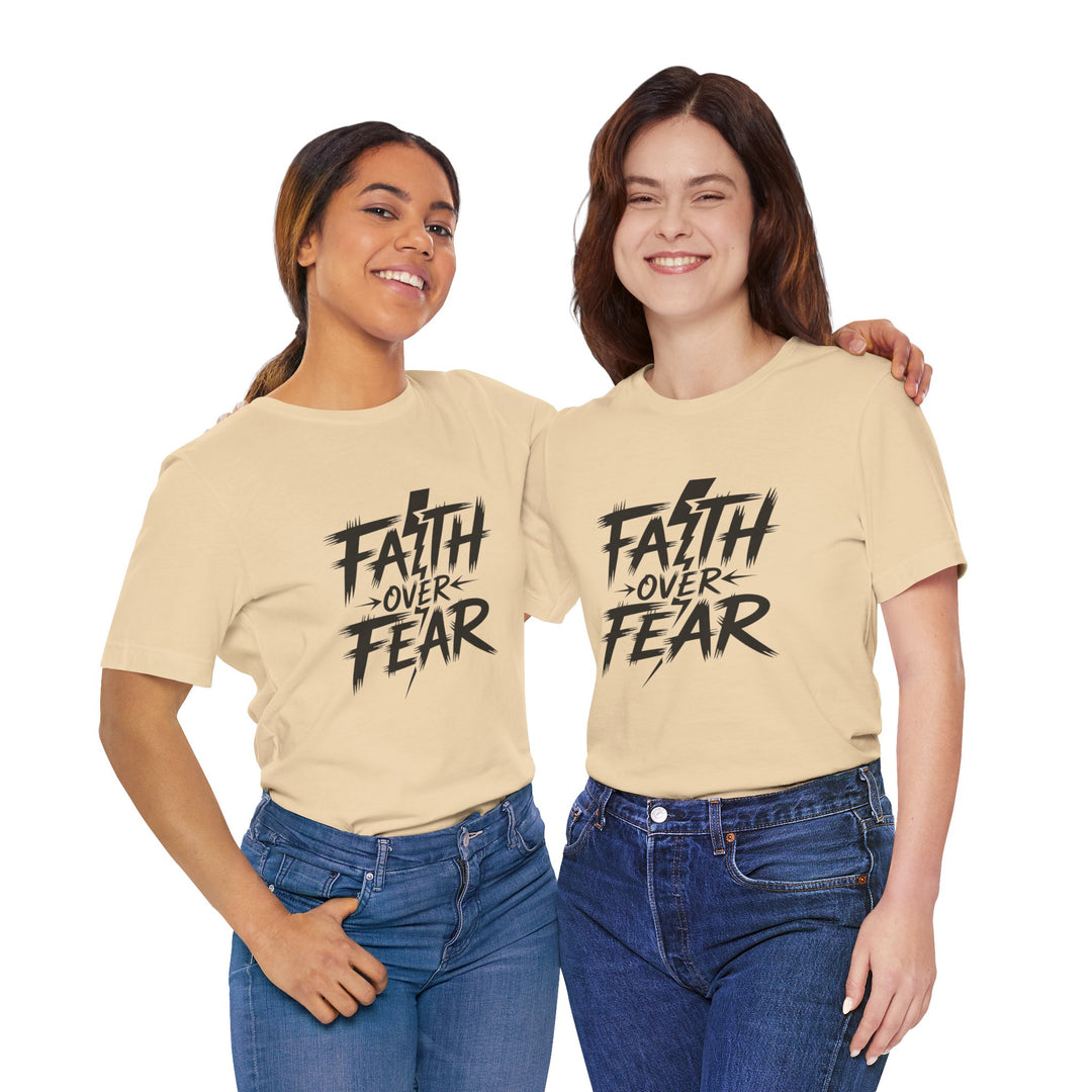 Faith Over Fear – Bold Christian Lightning Shirt