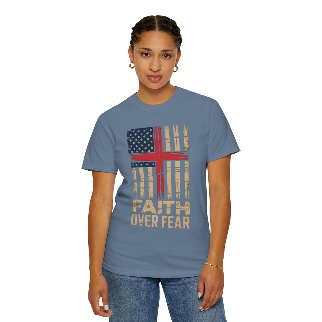 Faith Over Fear Patriotic T-shirt