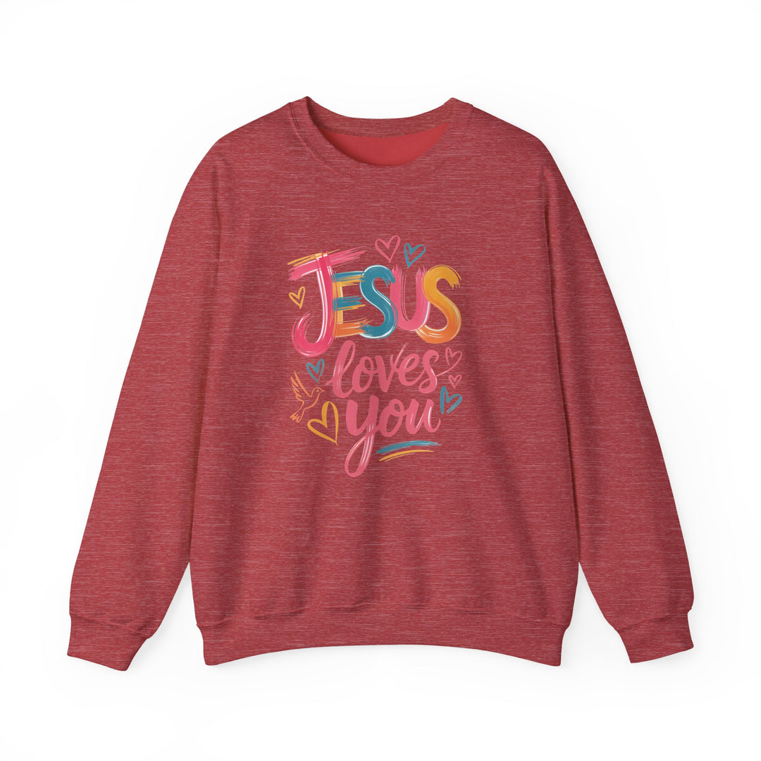Jesus Loves You Crewneck Sweatshirt - Cozy Unisex Gift, Christian Apparel, Faith-Based Fashion, Inspirational Layering Piece, Ideal [...]