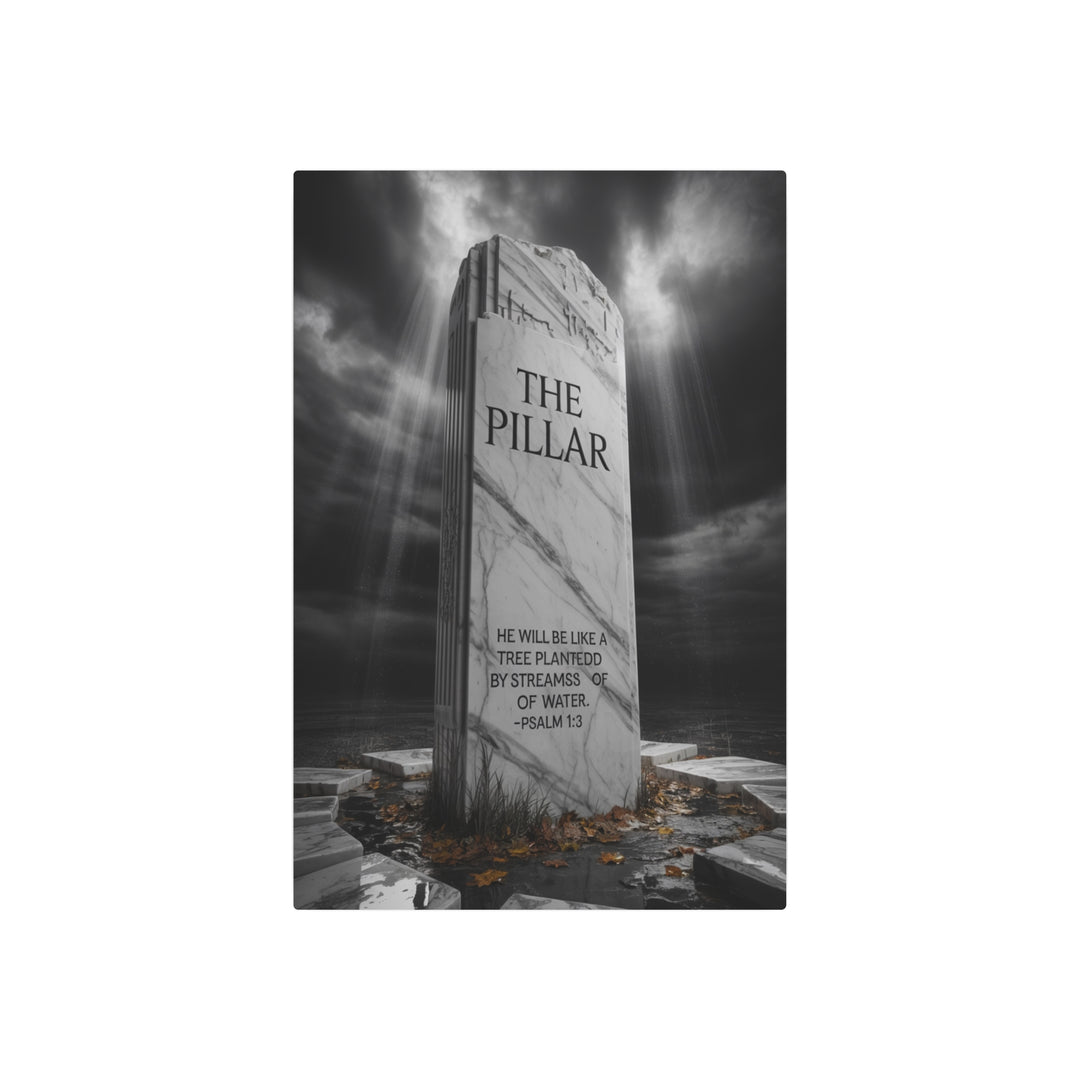 "The Pillar" - Spiritual Fatherhood Psalm 1:3 Metal Wall Art