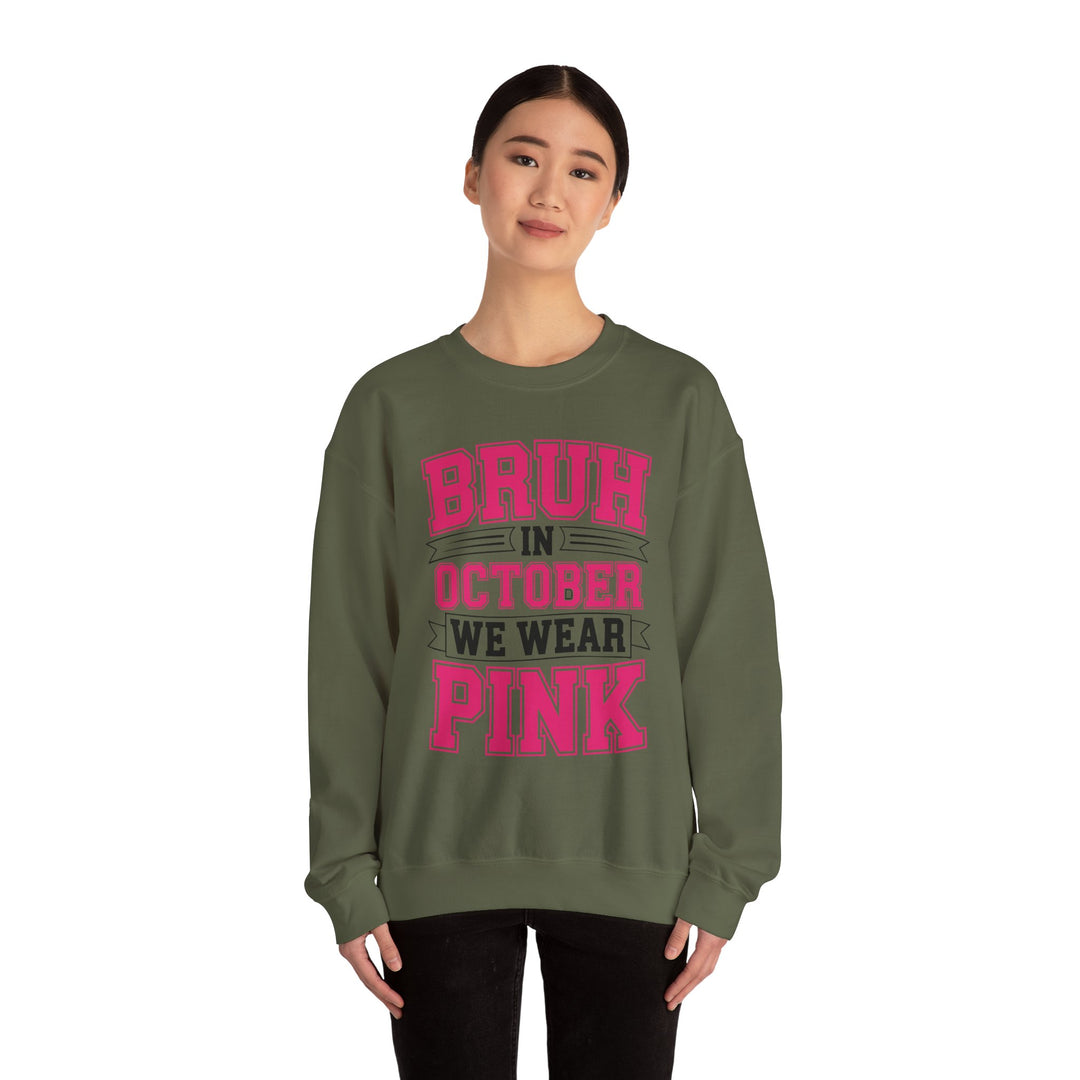 Pink October Awareness Sweatshirt, Cozy Crewneck, Breast Cancer Awareness, Gift for Supporters, Fashion for a Cause