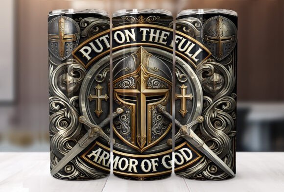 Put On the Full Armor of God – Christian Warrior Tumbler