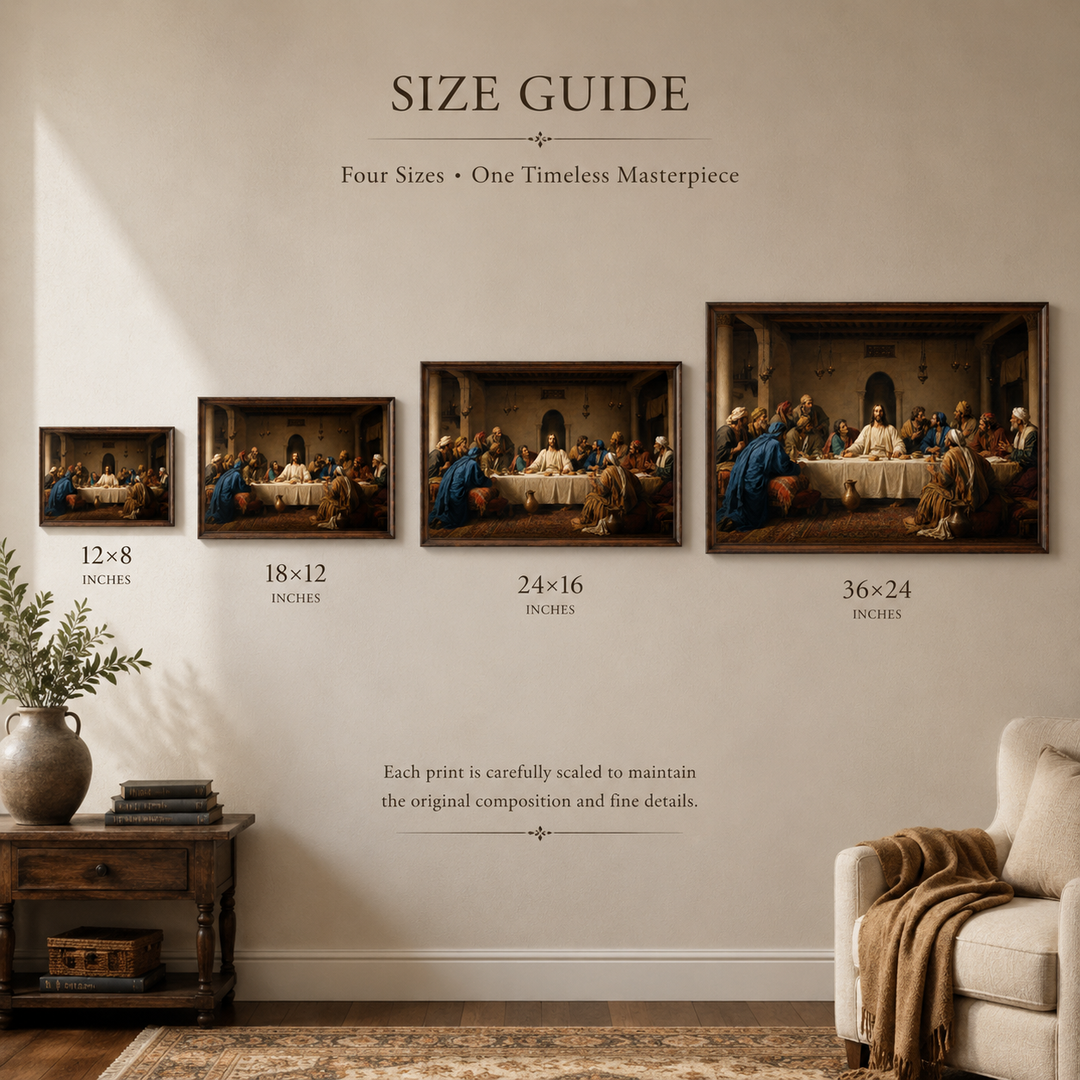 The Last Supper Fine Art Print | Christian Wall Art Giclée Print