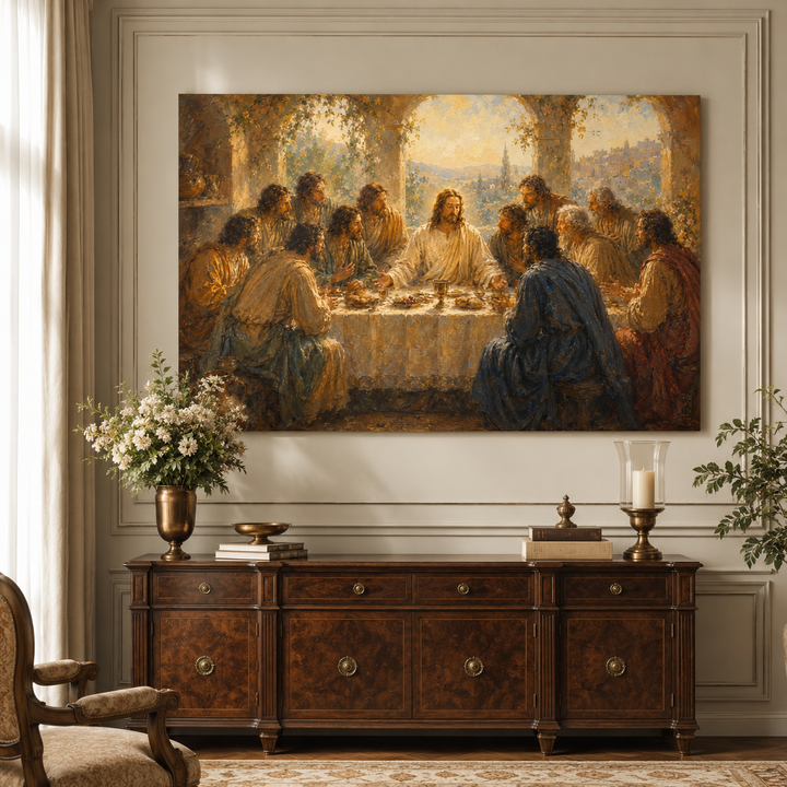 Rolled Poster — The Last Supper Religious Wall Art Print