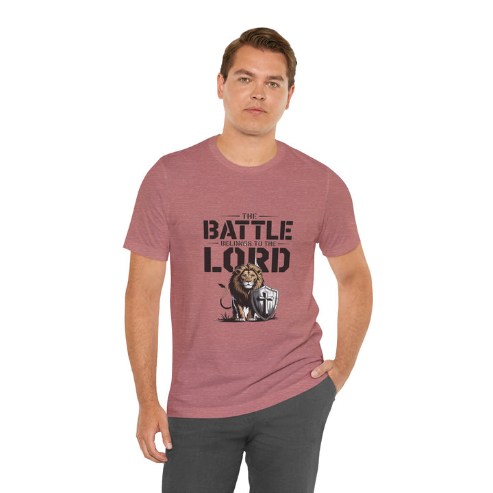Faith-Inspired Short Sleeve Tee | The Battle Belongs to the Lord | Christian Apparel, Inspirational Shirt, Gift for Believers, [...]
