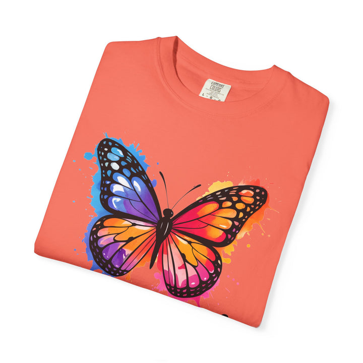 Watercolor Butterfly T-Shirt Blessed Radiant Renewed Unshakably Blessed