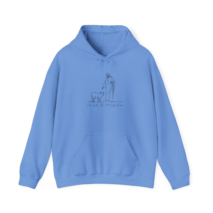 Christian Jesus and Lamb Hoodie Sweatshirt - 'He left the 99 to find me'