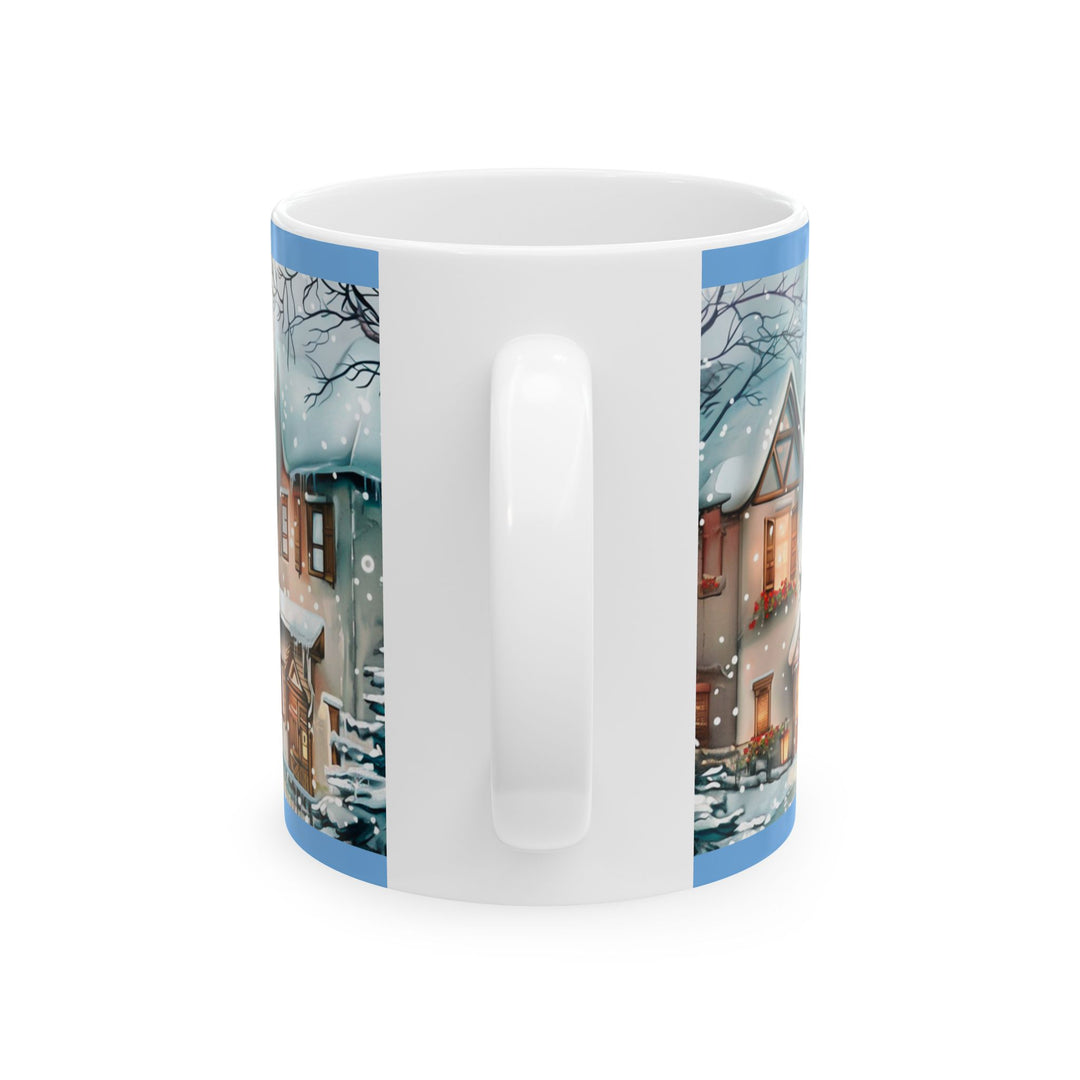 Winter Wonderland Ceramic Mug | Cozy Holiday Gift, Christmas Decor, Coffee Lover Mug, Festive Tea Cup, Snowy Scene