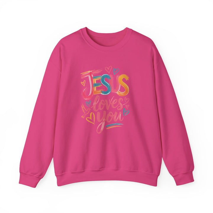 Jesus Loves You Crewneck Sweatshirt - Cozy Unisex Gift, Christian Apparel, Faith-Based Fashion, Inspirational Layering Piece, Ideal [...]