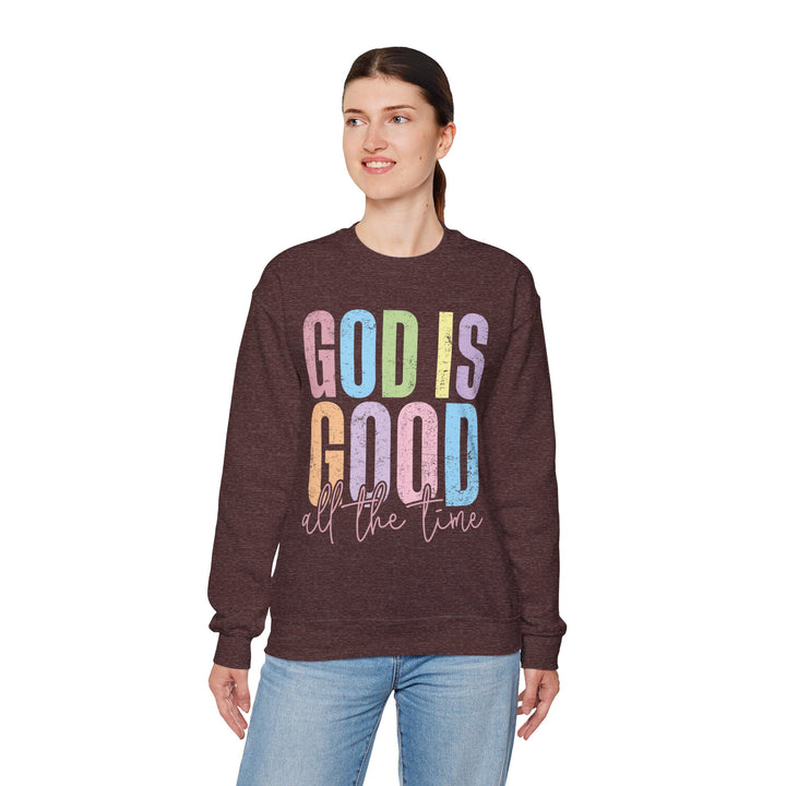 Inspirational God is Good Sweatshirt, Religious Crewneck, Faith-Based Apparel, Comfortable Casual Wear, Church Gift, Positive Vibes