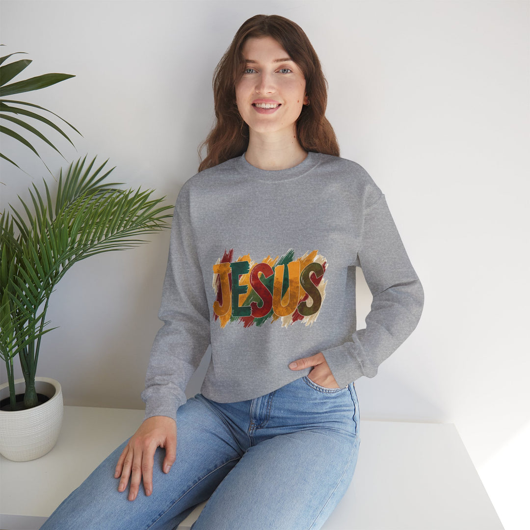 Faith-Inspired Crewneck Sweatshirt, Jesus Sweatshirt, Religious Apparel, Christian Gift, Spiritual Wear, Cozy Church Outfit