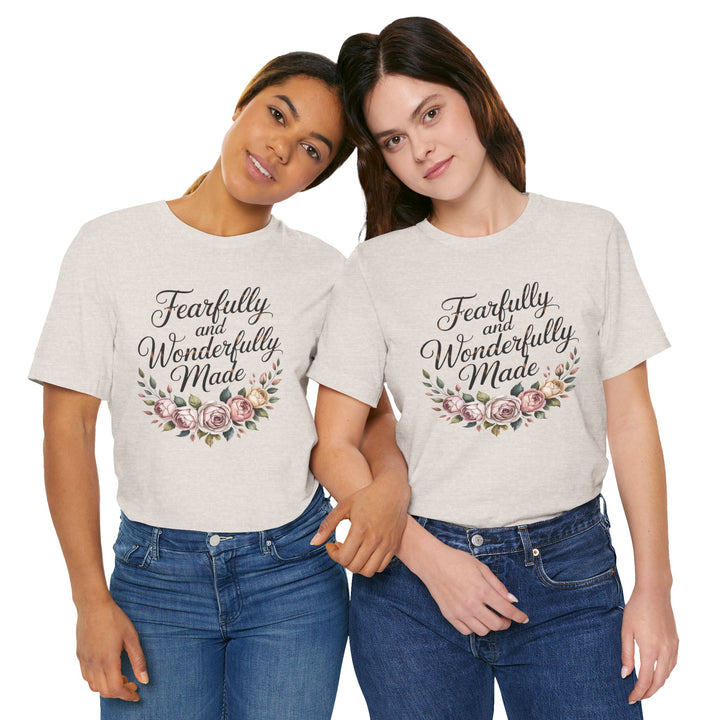 Fearfully and Wonderfully Made – Floral Christian Affirmation Shirt