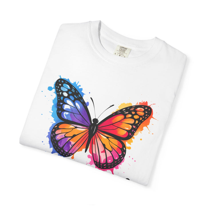 Watercolor Butterfly T-Shirt Blessed Radiant Renewed Unshakably Blessed