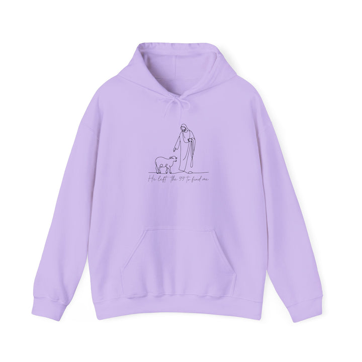 Christian Jesus and Lamb Hoodie Sweatshirt - 'He left the 99 to find me'