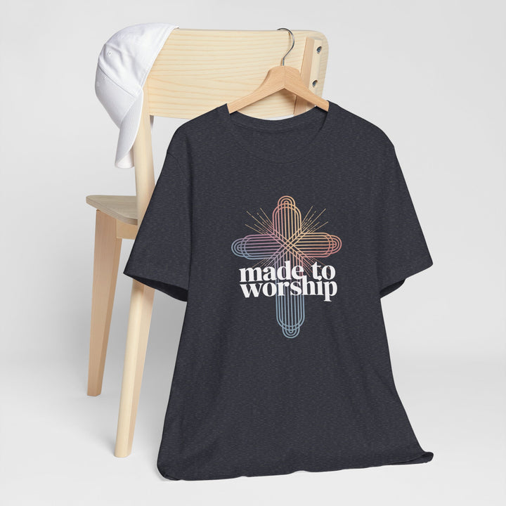 Made to Worship Unisex Tee, Inspirational T-Shirt, Faith Apparel, Christian Gift, Church Wear, Casual Outfit