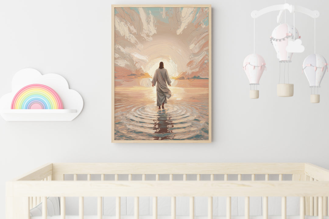 Jesus Walks on Water – Inspirational Christian Art Print