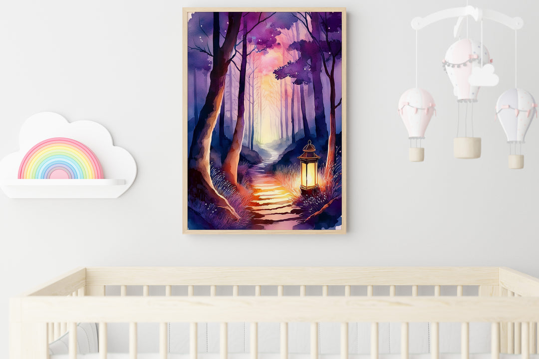 Path of Light – Watercolor Landscape Print Inspired by Psalm 119