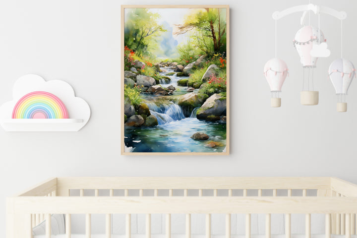 Pure Waters – Watercolor Landscape Print Inspired by Psalm 51
