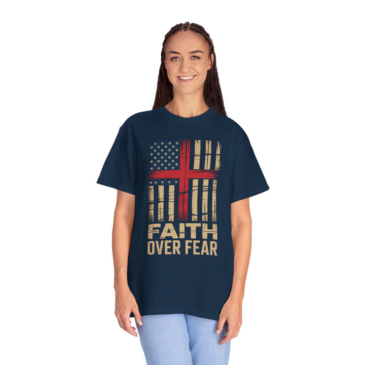 Faith Over Fear Patriotic T-shirt