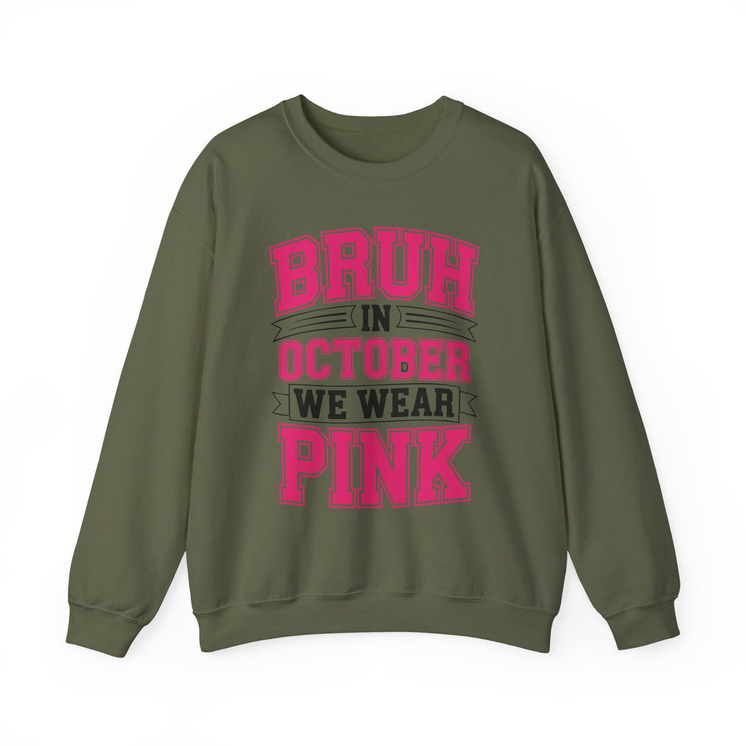 Pink October Awareness Sweatshirt, Cozy Crewneck, Breast Cancer Awareness, Gift for Supporters, Fashion for a Cause