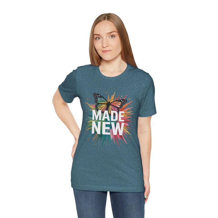 Made New – Christian Butterfly Transformation Shirt (2 Corinthians 5:17)