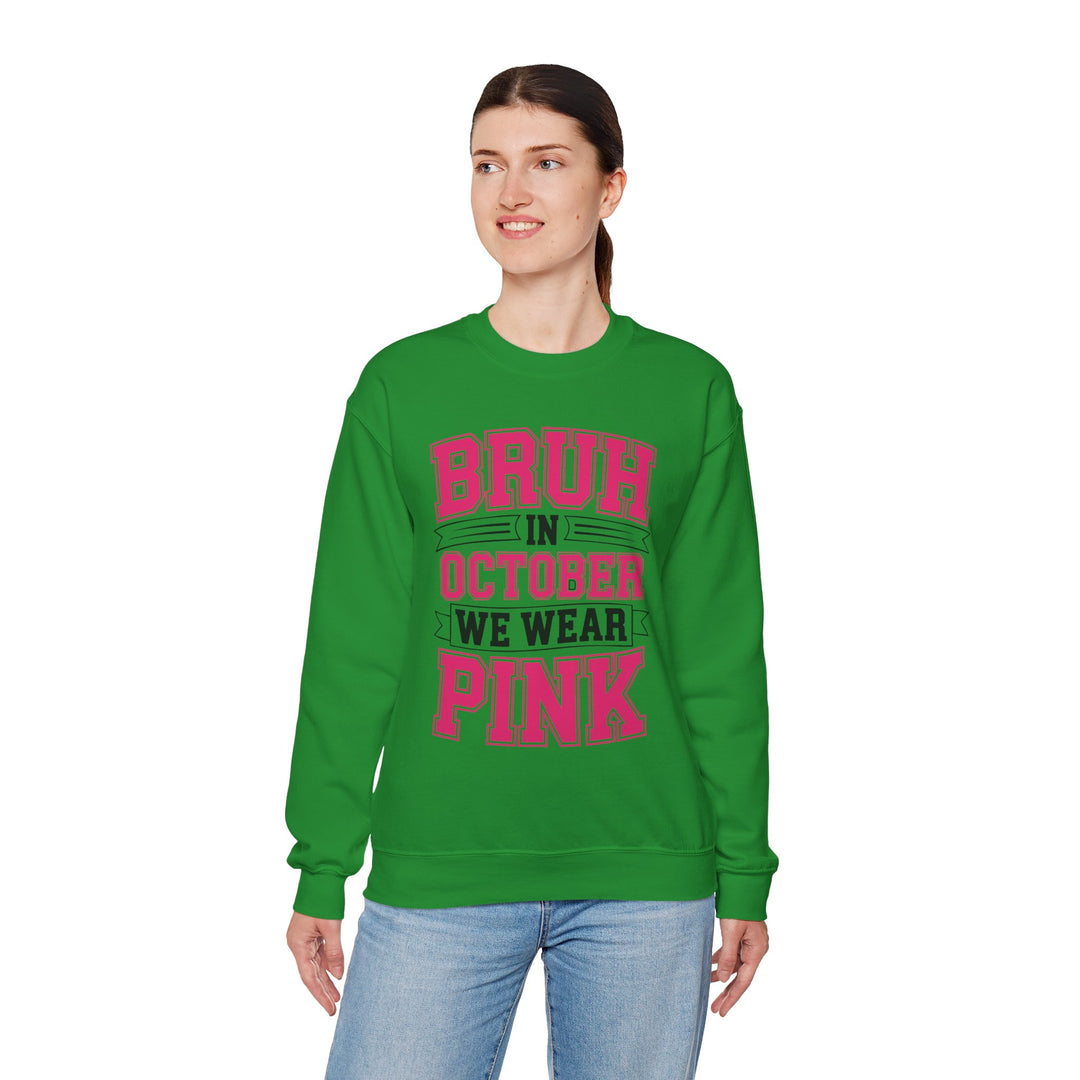 Pink October Awareness Sweatshirt, Cozy Crewneck, Breast Cancer Awareness, Gift for Supporters, Fashion for a Cause