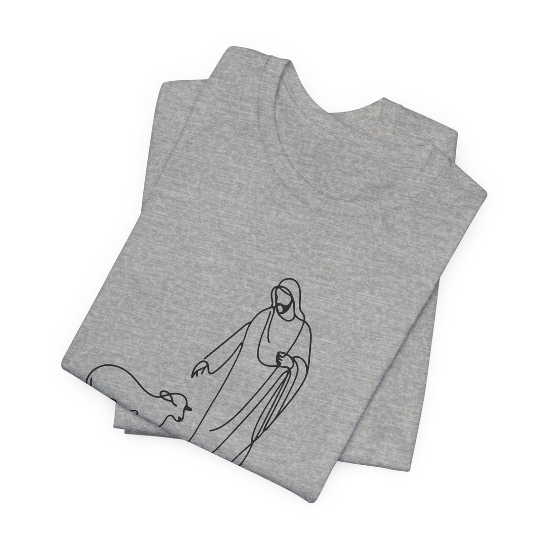 Christian Quote Tee - Unisex Jersey Short Sleeve Tee - 'He left the 99 to find me'