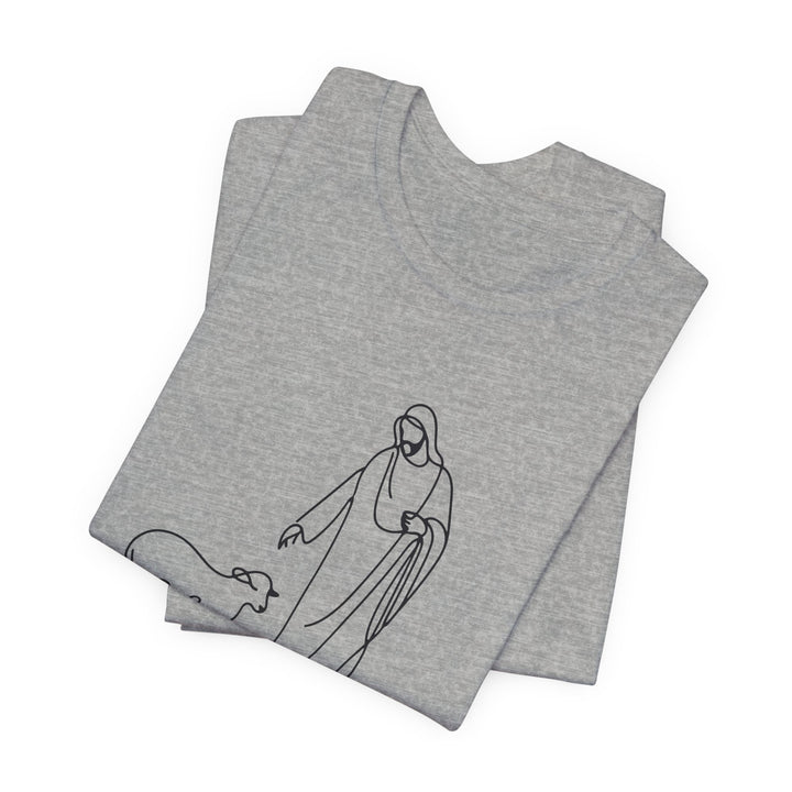 Christian Quote Tee - Unisex Jersey Short Sleeve Tee - 'He left the 99 to find me'