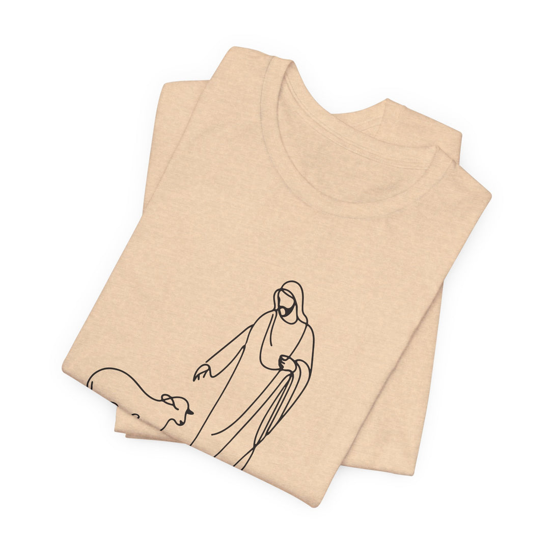 Christian Quote Tee - Unisex Jersey Short Sleeve Tee - 'He left the 99 to find me'