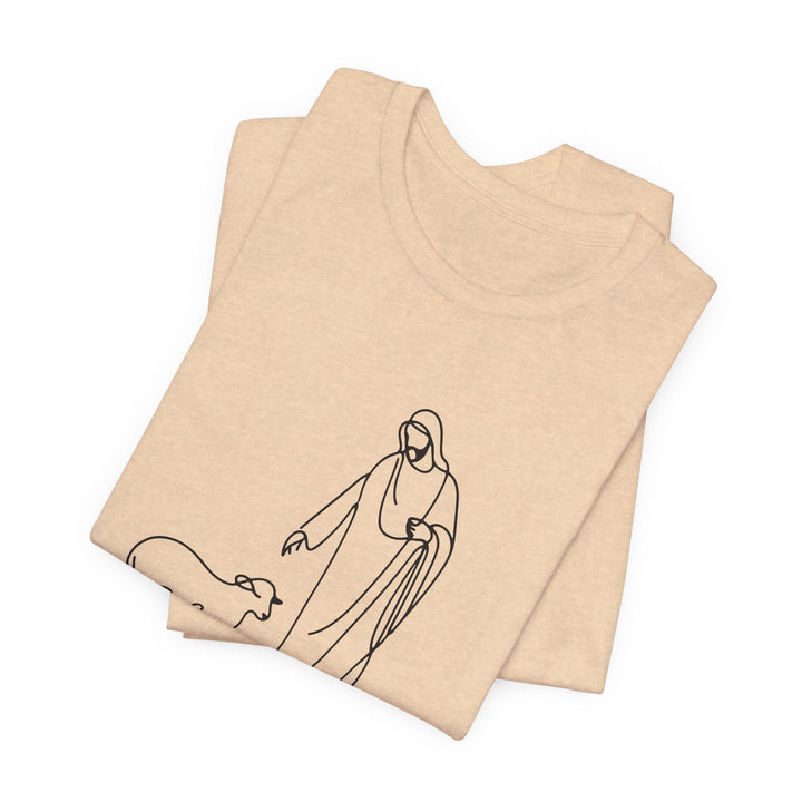 Christian Quote Tee - Unisex Jersey Short Sleeve Tee - 'He left the 99 to find me'