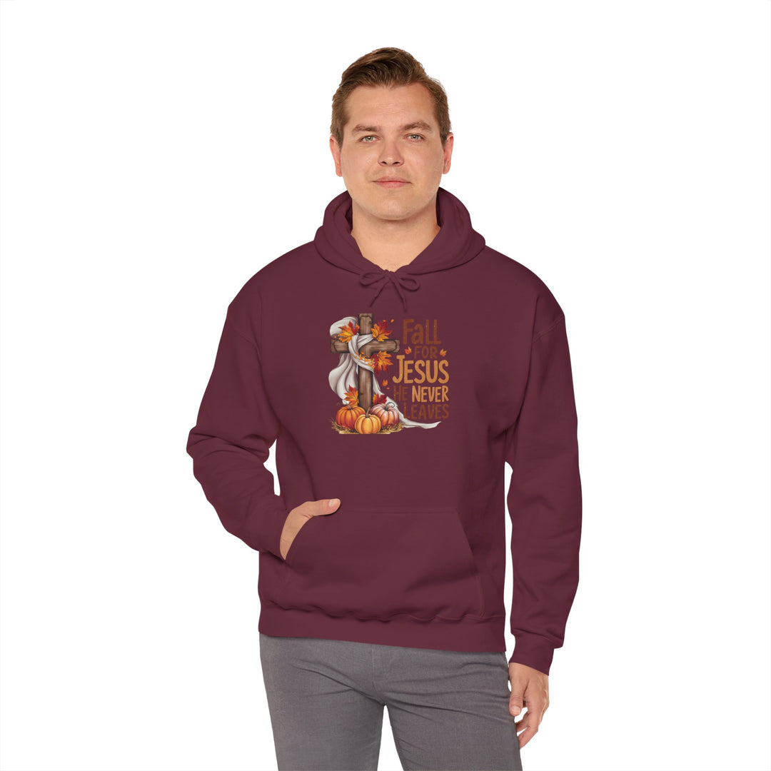 Christian Hoodie - Fall for Jesus Inspirational Unisex Sweatshirt