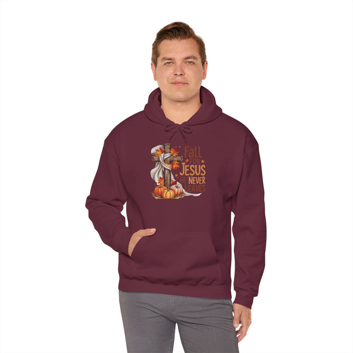 Christian Hoodie - Fall for Jesus Inspirational Unisex Sweatshirt