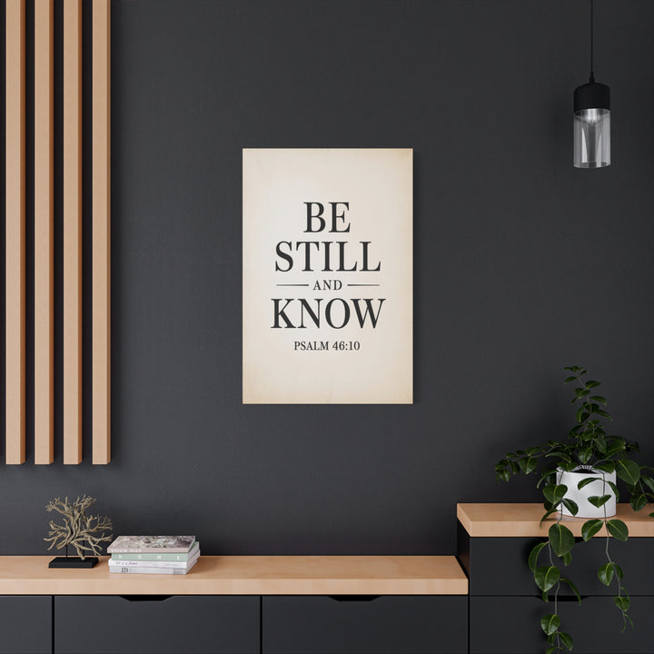 Be Still and Know – Psalm 46:10 Printable | Christian Scripture Wall Art | Typography Decor