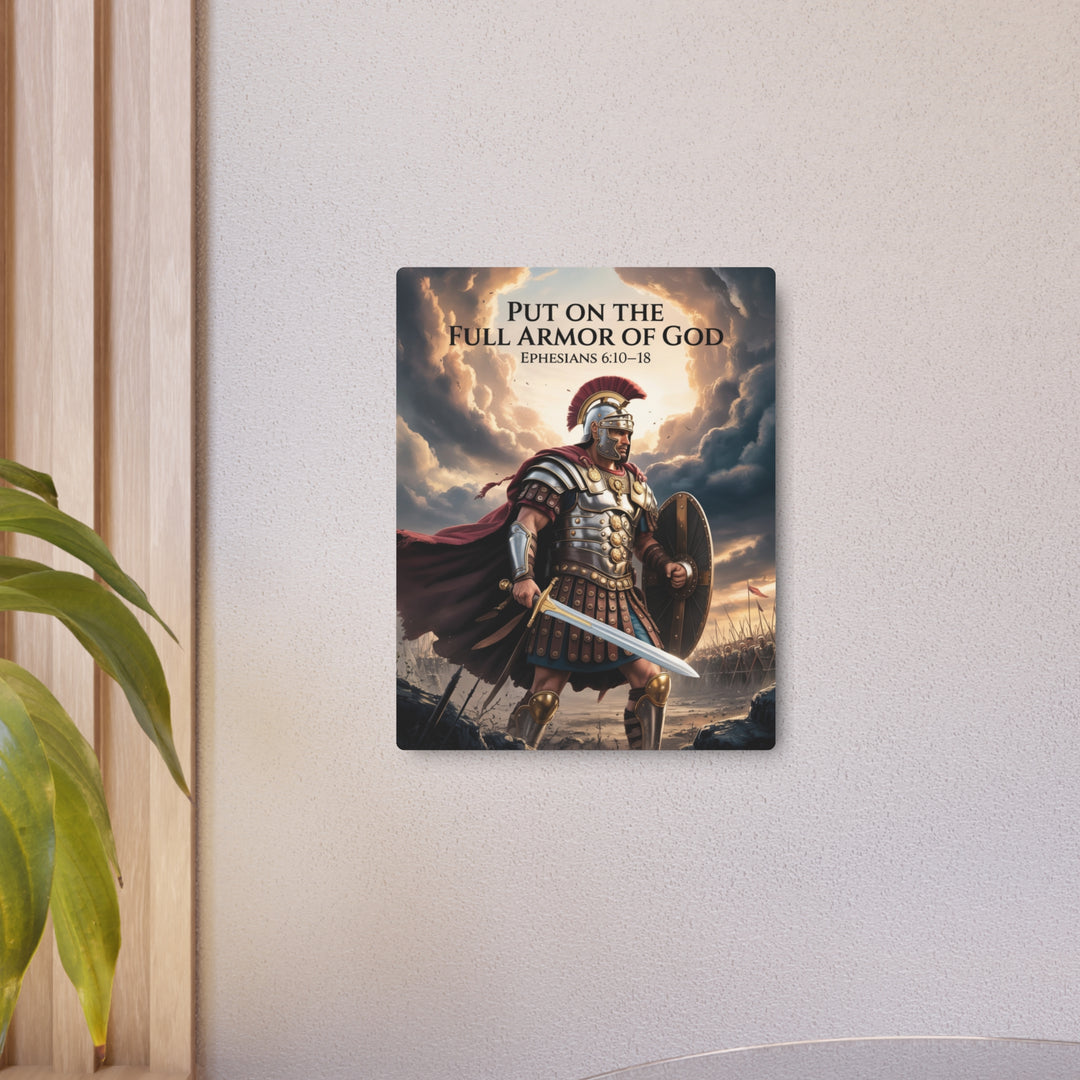 "Armor of God" - Spiritual Warrior Metal Wall Art
