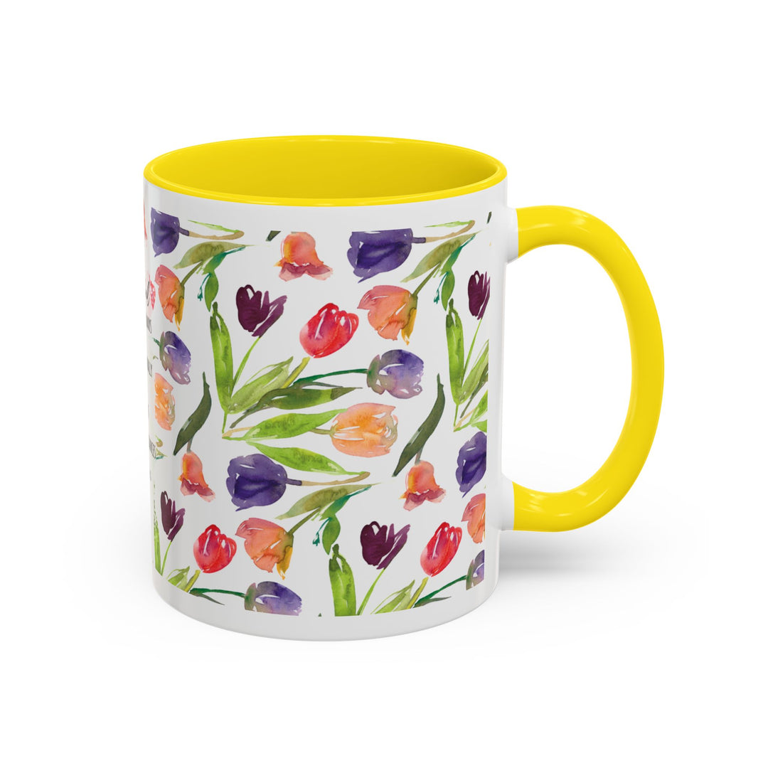 Be Joyful Always – Watercolor Tulip Scripture Mug