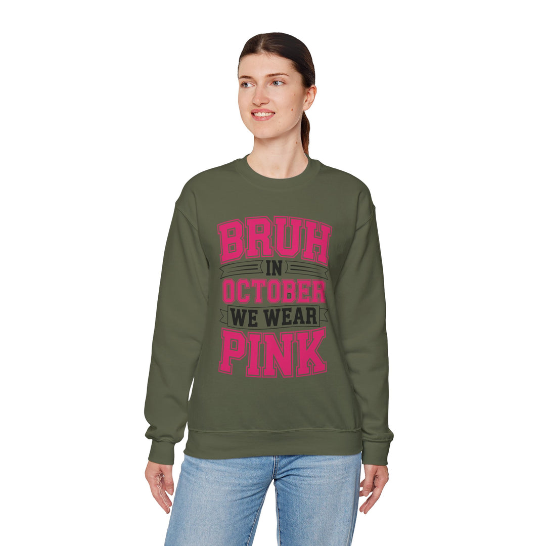 Pink October Awareness Sweatshirt, Cozy Crewneck, Breast Cancer Awareness, Gift for Supporters, Fashion for a Cause