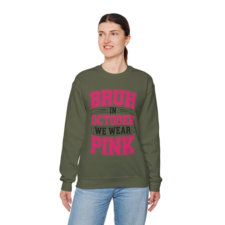 Pink October Awareness Sweatshirt, Cozy Crewneck, Breast Cancer Awareness, Gift for Supporters, Fashion for a Cause
