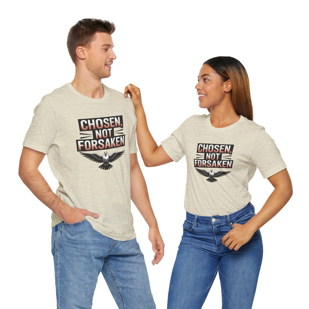 Chosen Not Forsaken Tee - Inspirational Unisex Jersey T-Shirt, Faith-Based Apparel, Motivational Gift, Casual Wear, Spiritual Fashion