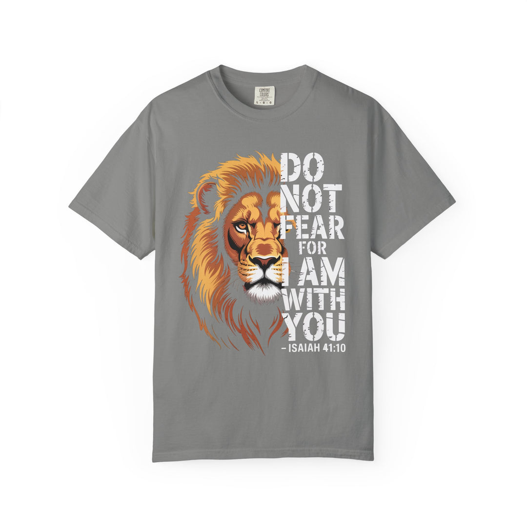 Christian Lion T-Shirt – Isaiah 41:10 Unisex Tee | Do Not Fear Scripture Apparel