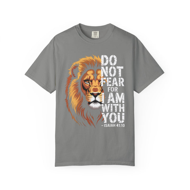 Christian Lion T-Shirt – Isaiah 41:10 Unisex Tee | Do Not Fear Scripture Apparel