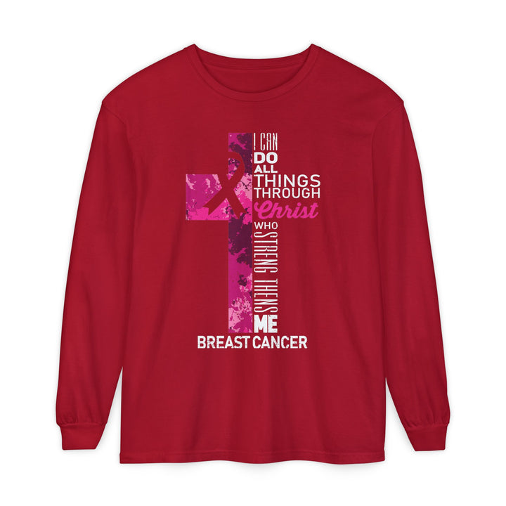 Christian Breast Cancer Awareness Long Sleeve T-Shirt
