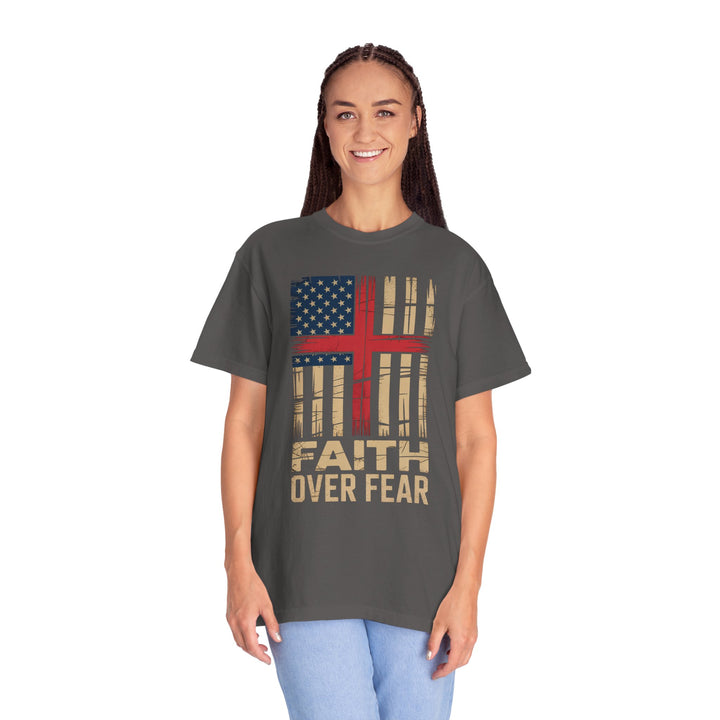 Faith Over Fear Patriotic T-shirt